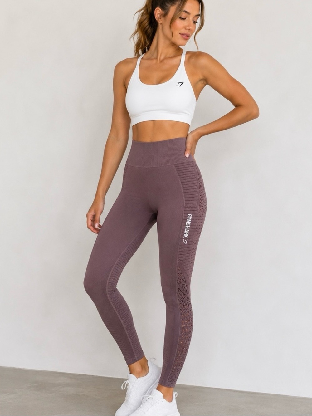 Gymshark Women’s XS Seamless High-Waist Leggings in Dusty Mauve